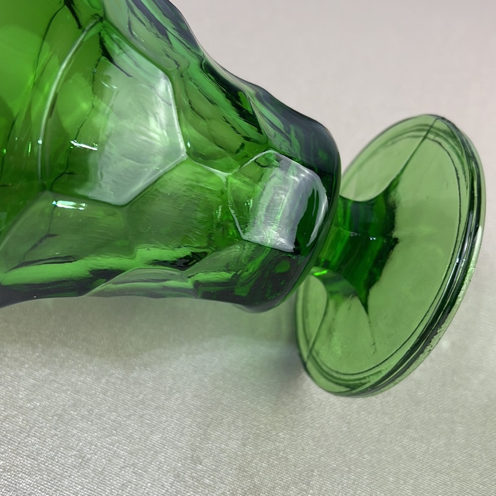 Vintage Green Viking Georgian Pedestal Glasses (set of 2) - Picture 9 of 11